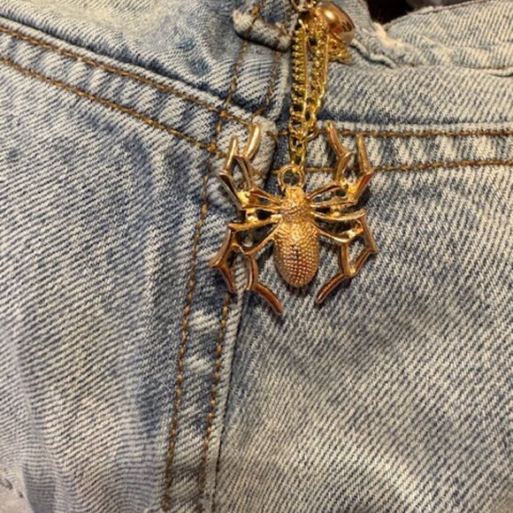 Spider Denim Charm - Picture 1 of 1